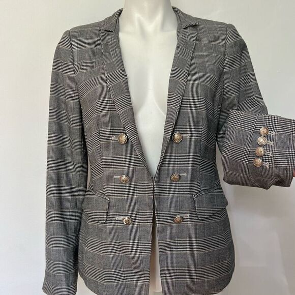White House Black Market Plaid Blazer - Picture 4 of 9